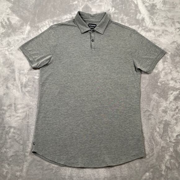 Cuts Clothing Polo Shirt Mens Medium Curve Hem Performance Technical Stretch - Picture 1 of 7